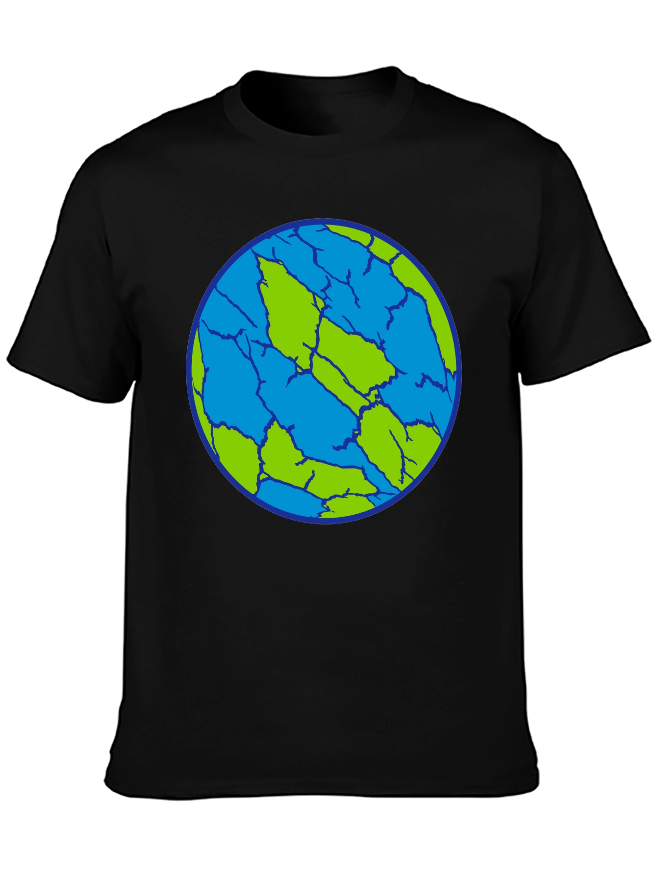 Cracked Earth T-Shirt - Unique Planet Design