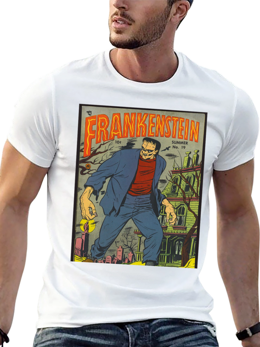 Frankenstein Comic T-Shirt