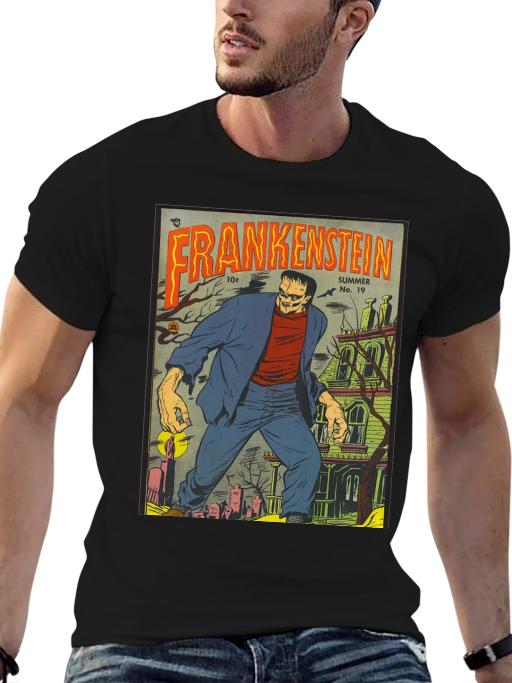 Frankenstein Comic T-Shirt