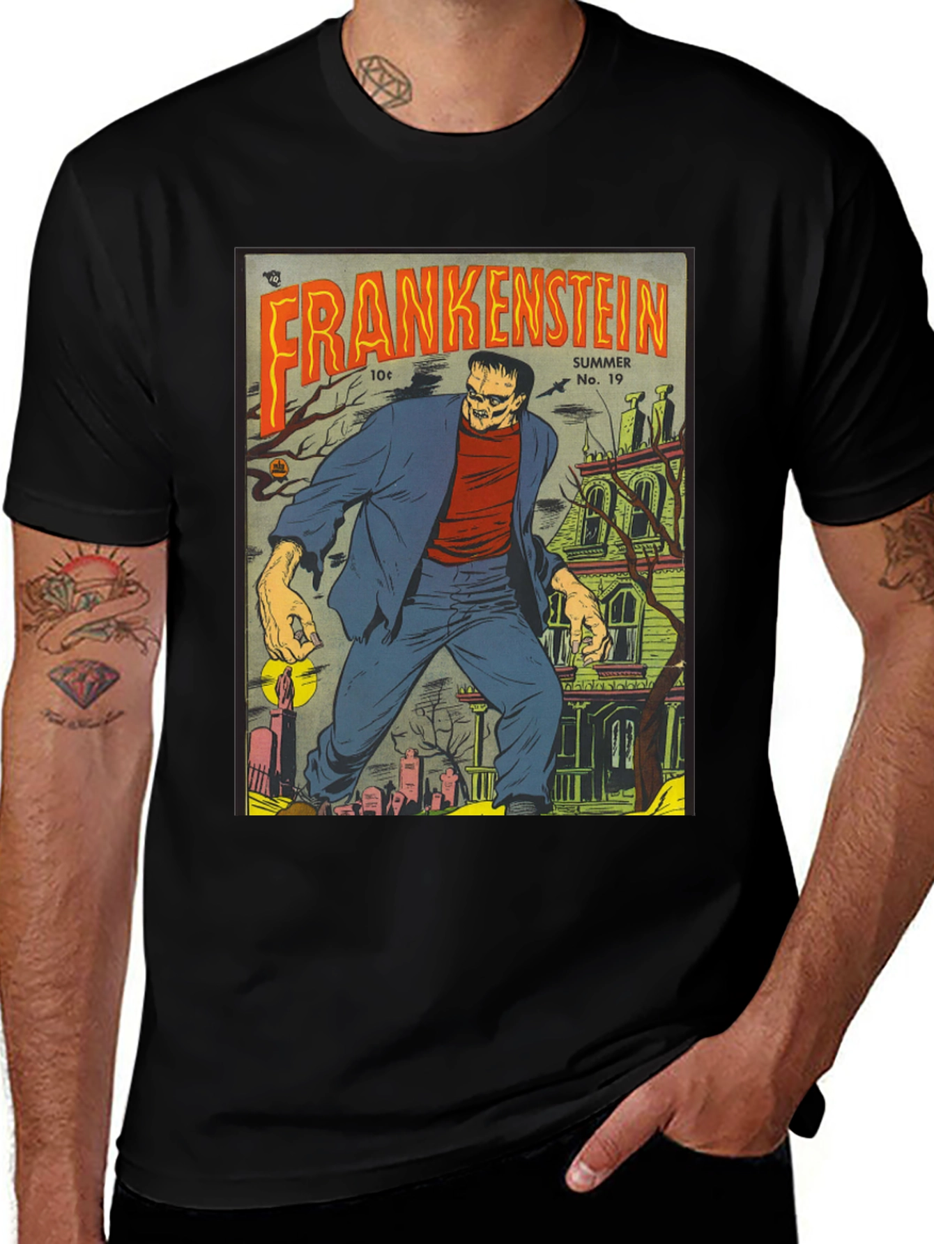 Frankenstein Comic T-Shirt
