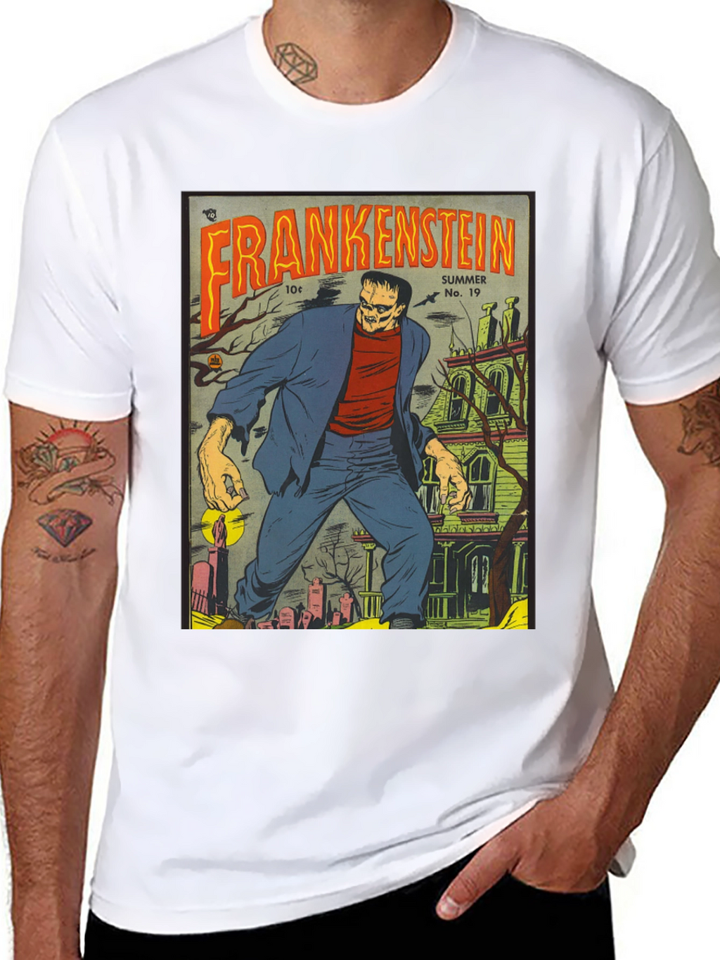 Frankenstein Comic T-Shirt