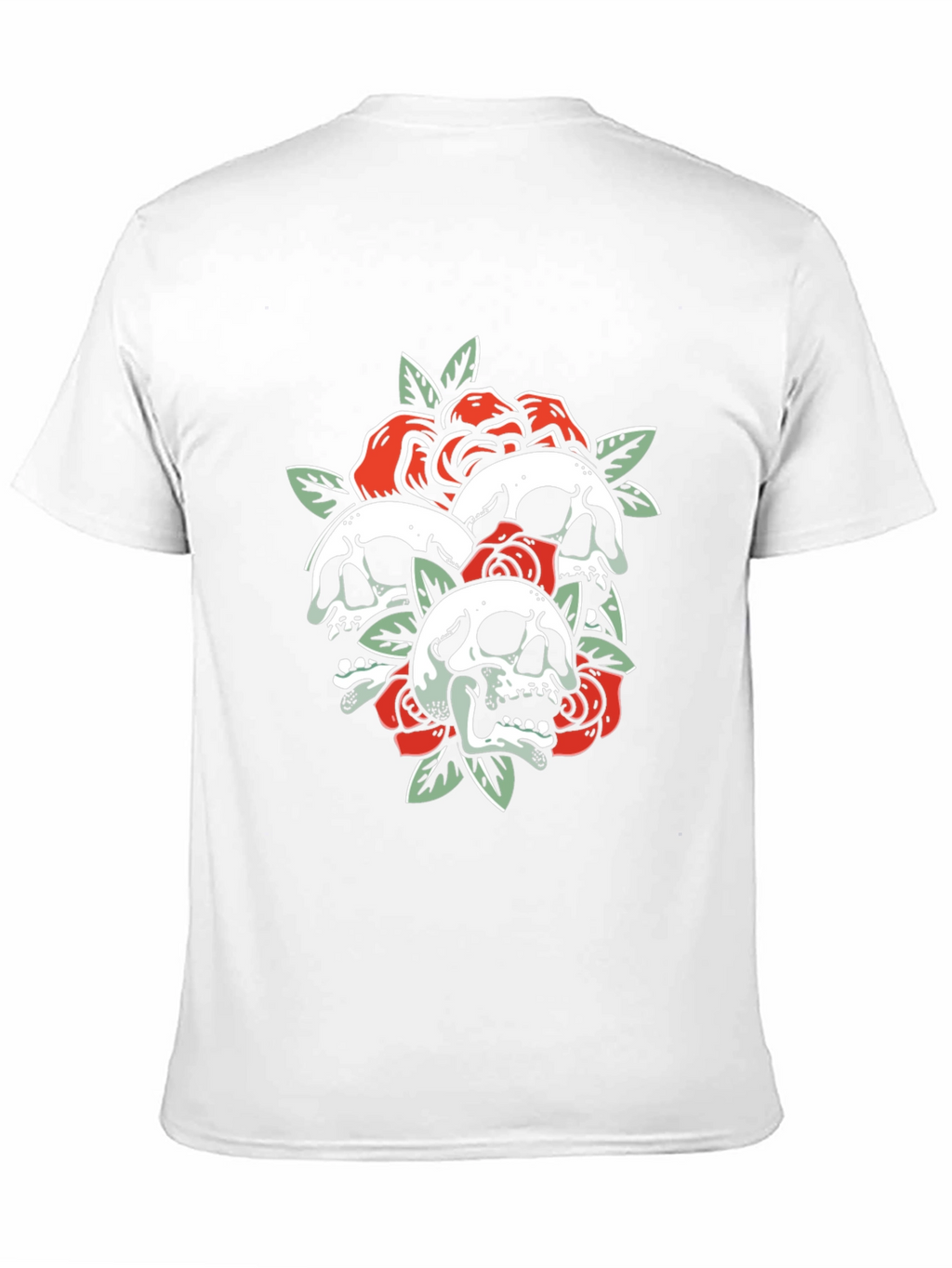 Skull & Roses Graphic Tee - Black T-Shirt