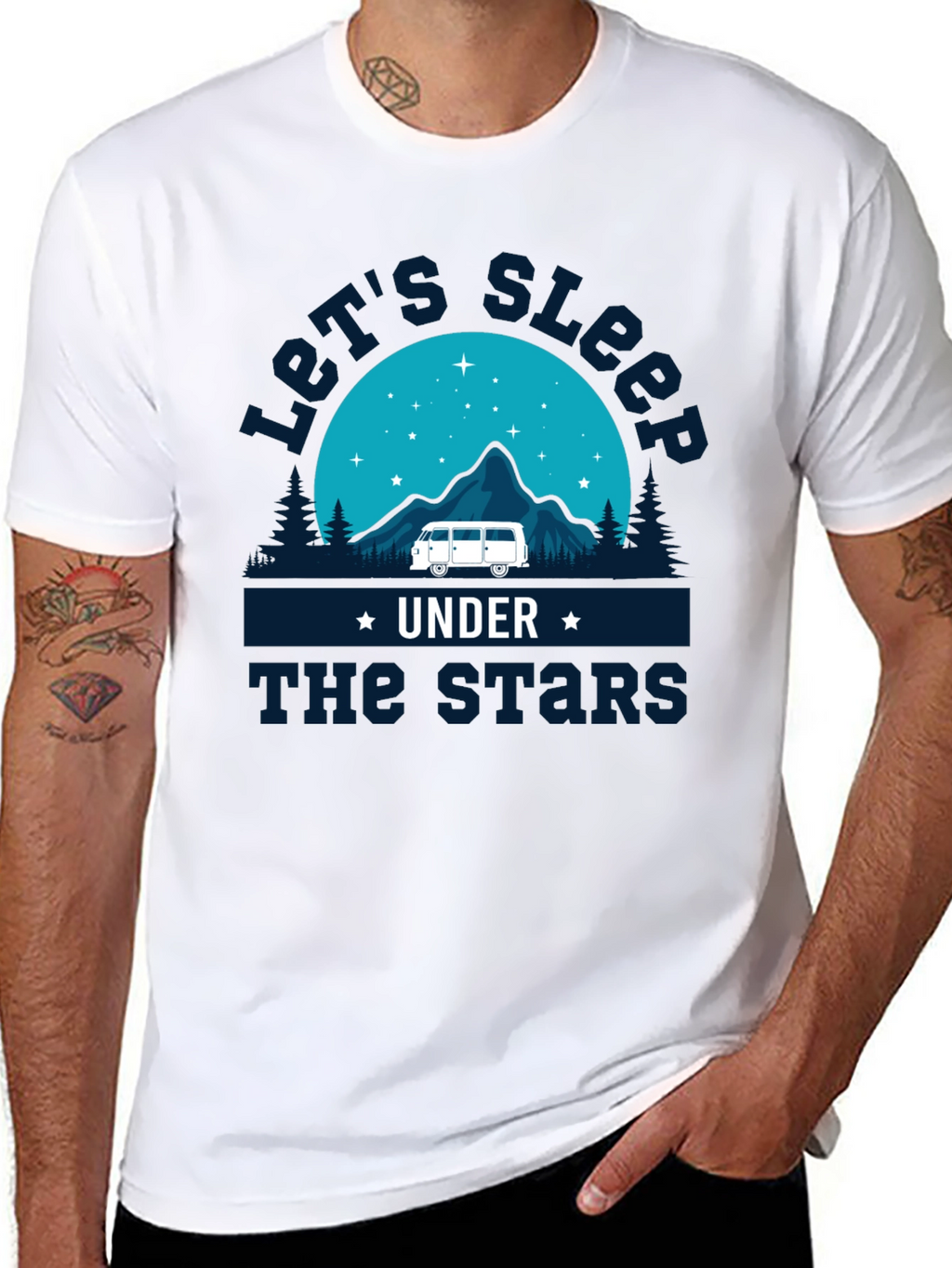 Lets Sleep Under the Stars Graphic Tee