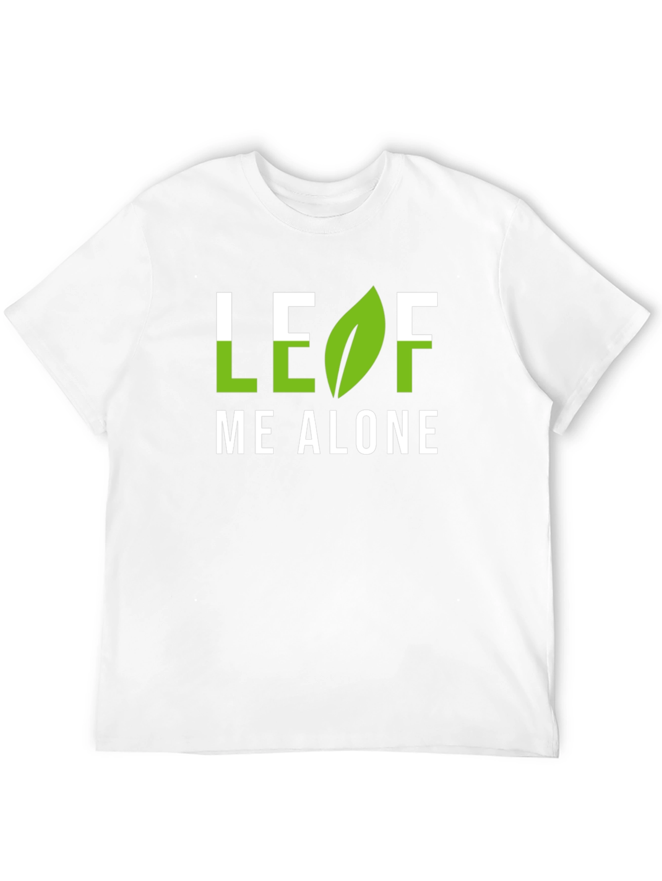 Leaf Me Alone Graphic T-Shirt - Black