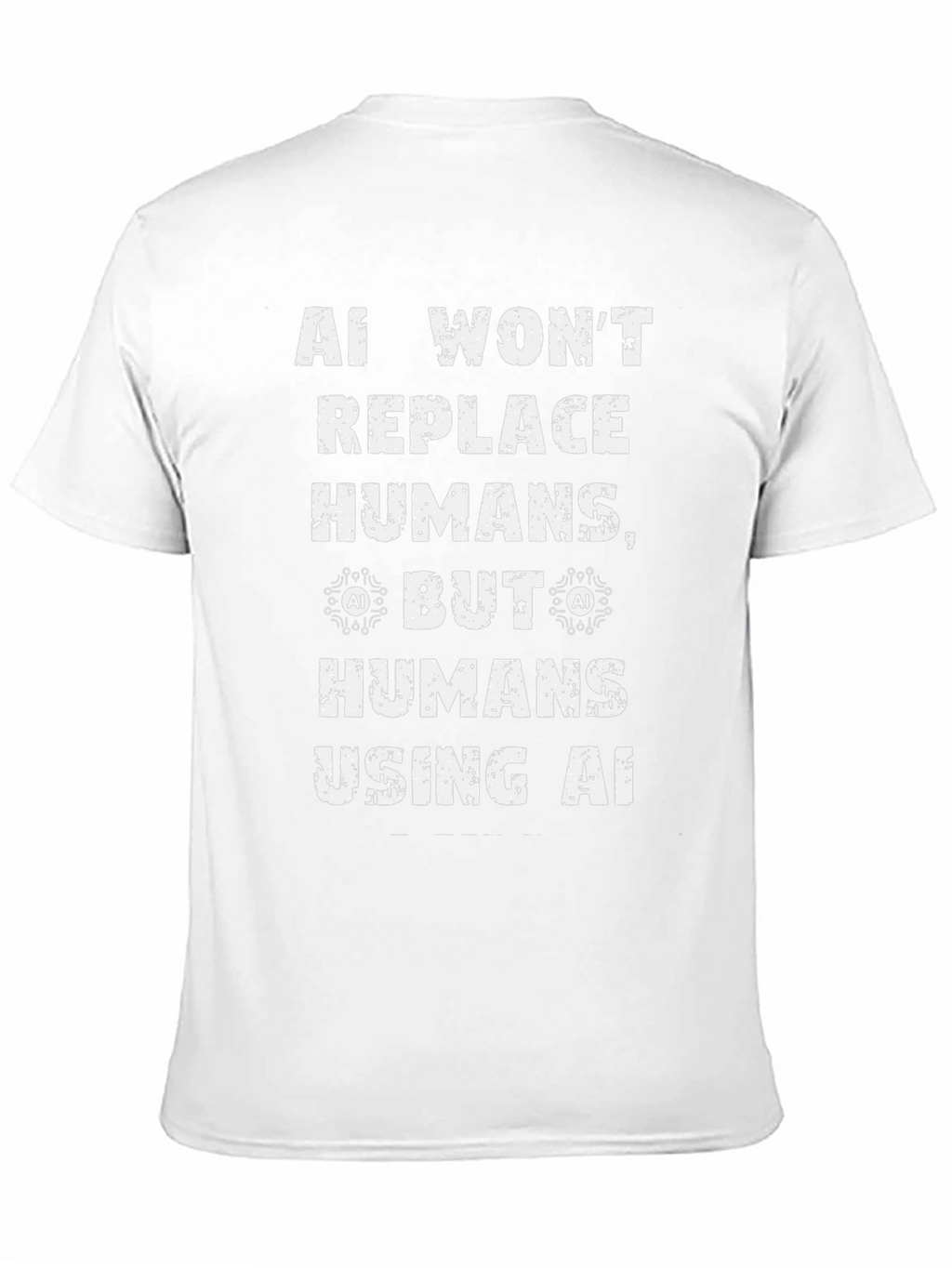 AI Humor Graphic Tee - Humans Using AI