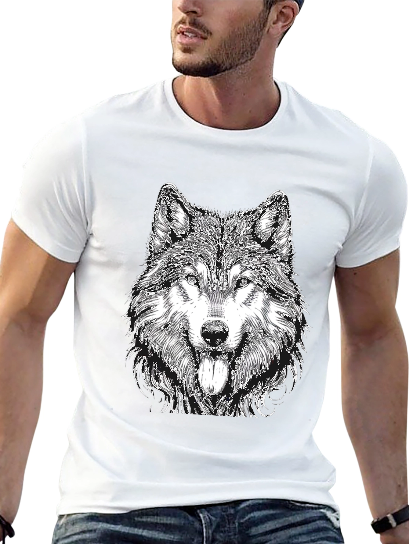 Wolf Graphic Tee - Black