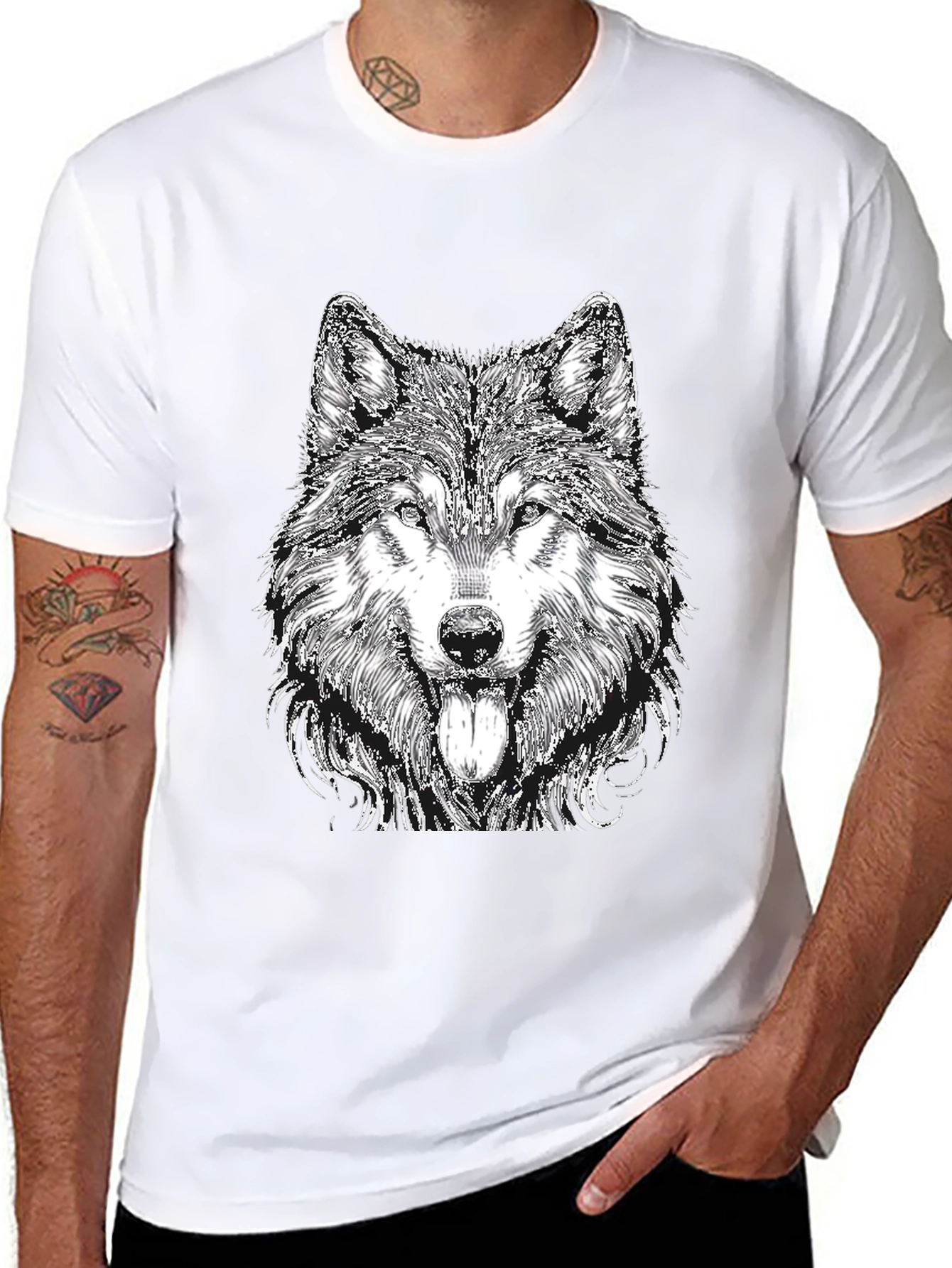 Wolf Graphic Tee - Black