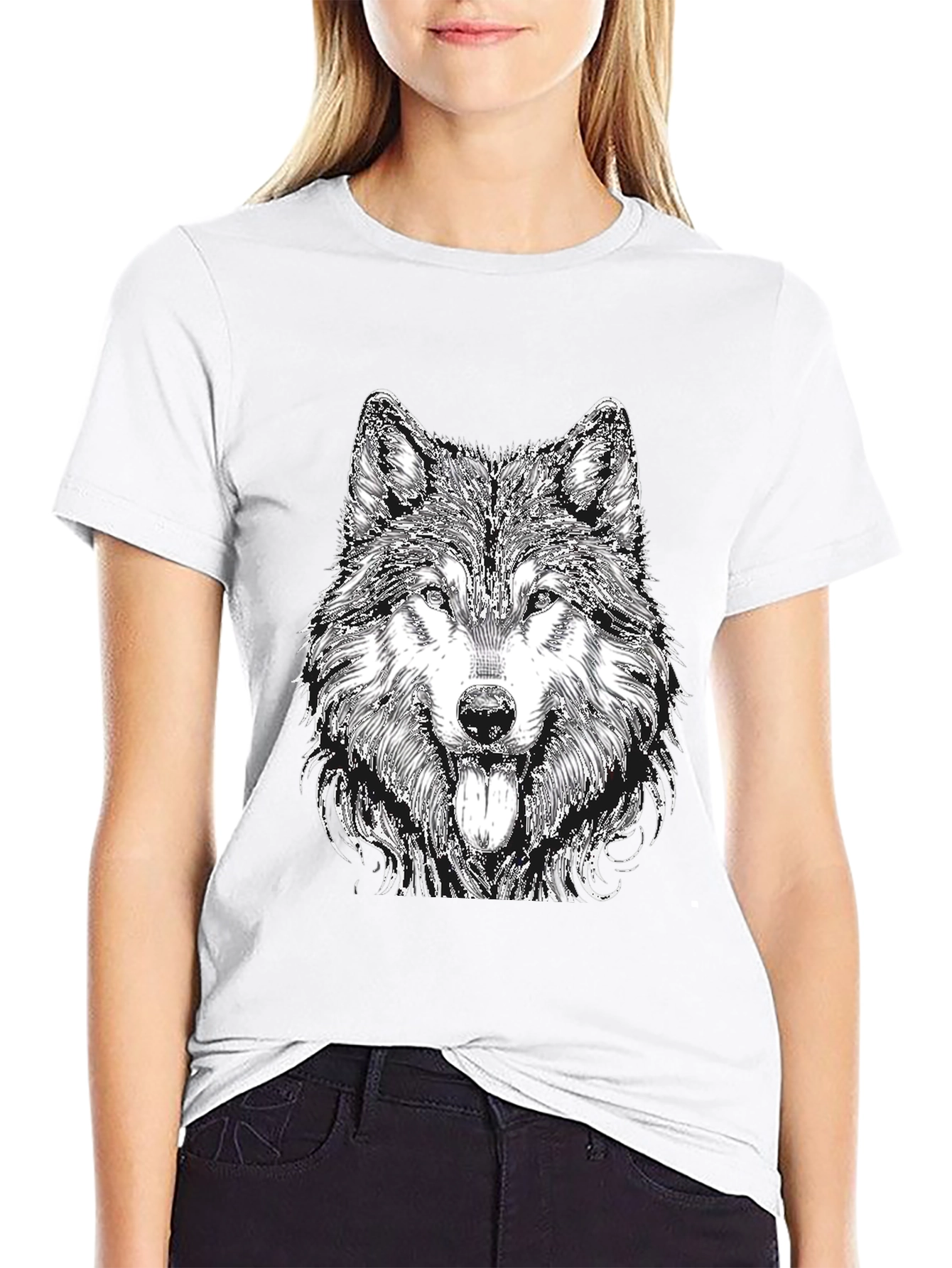 Wolf Graphic Tee - Black