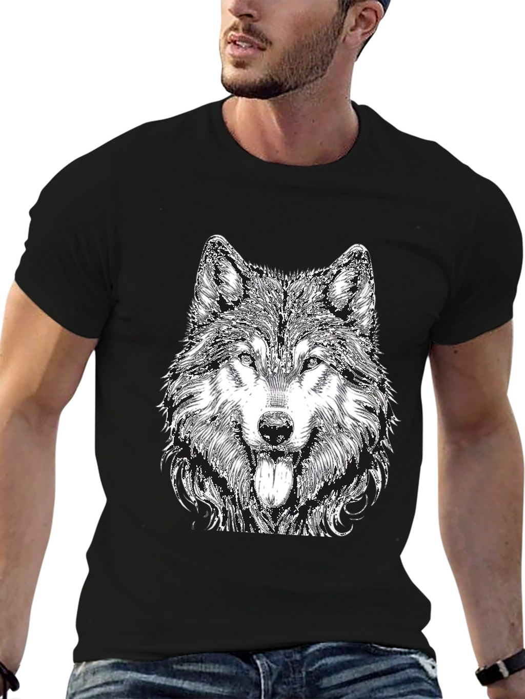 Wolf Graphic Tee - Black