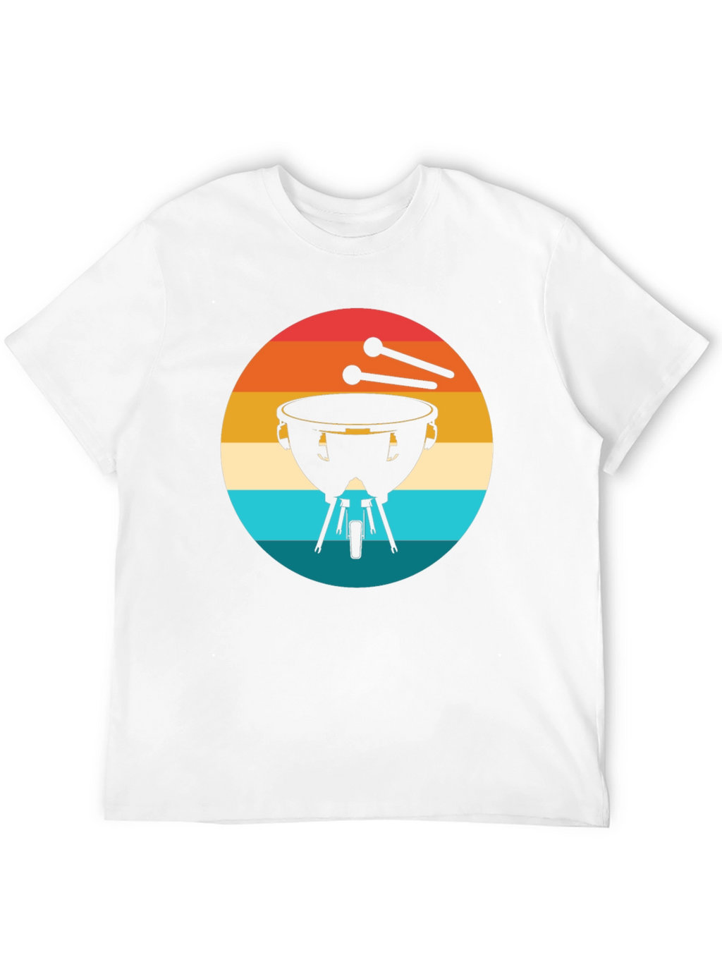 Retro Timpani Drummer Black T-Shirt