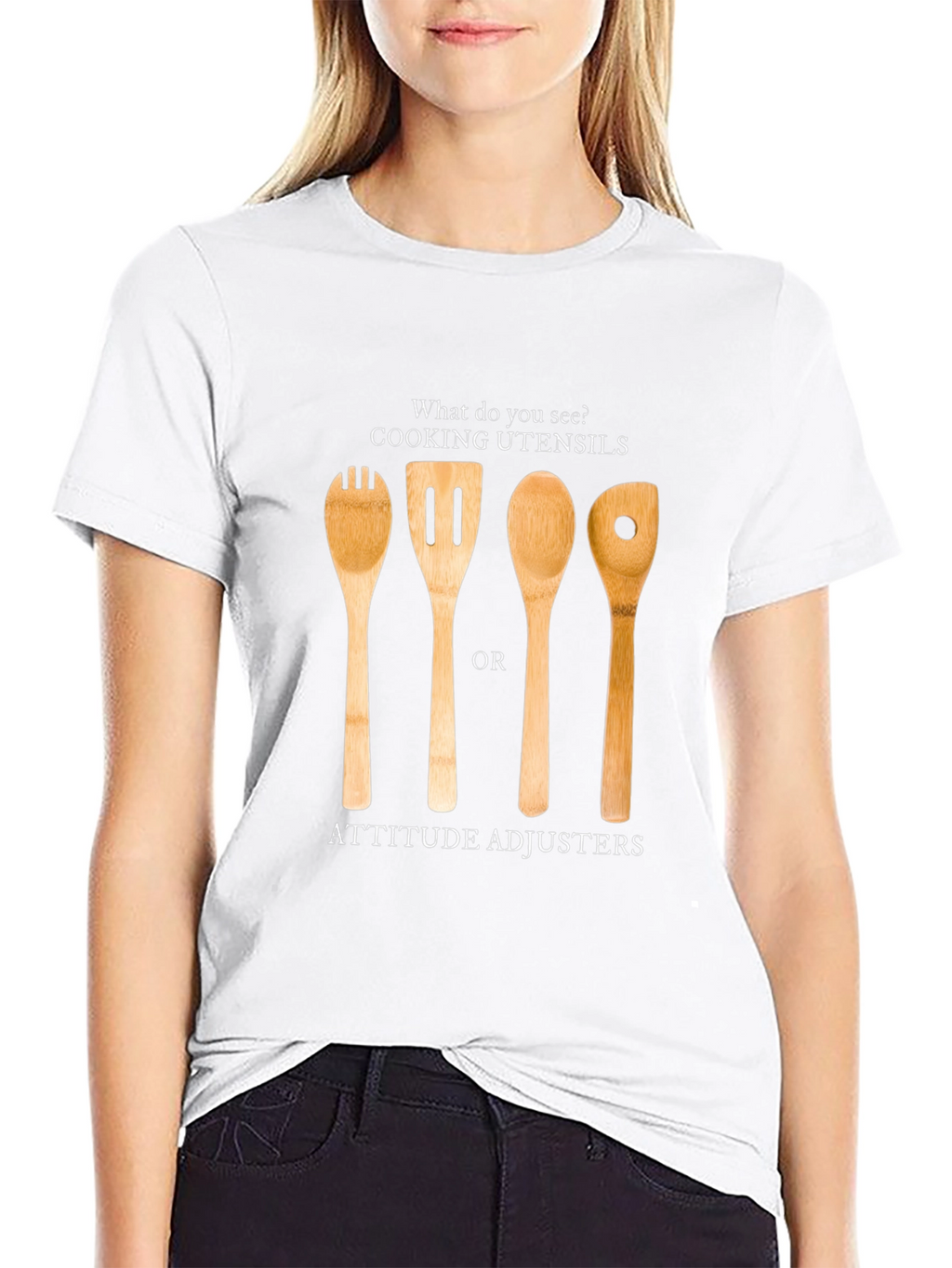 Attitude Adjuster T-Shirt - Funny Kitchen Utensil Design