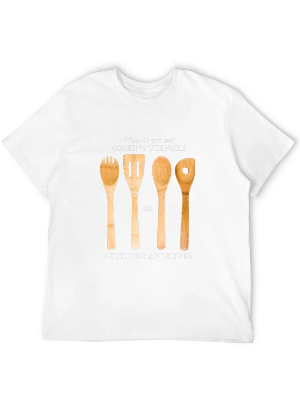 Attitude Adjuster T-Shirt - Funny Kitchen Utensil Design