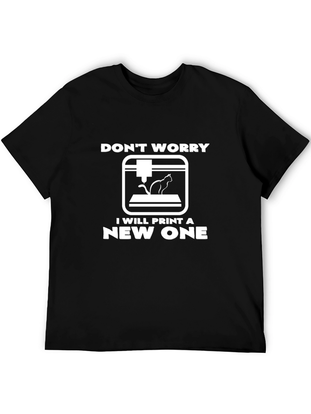 3D Printing Cat Lover T-Shirt - Funny Geek Tee