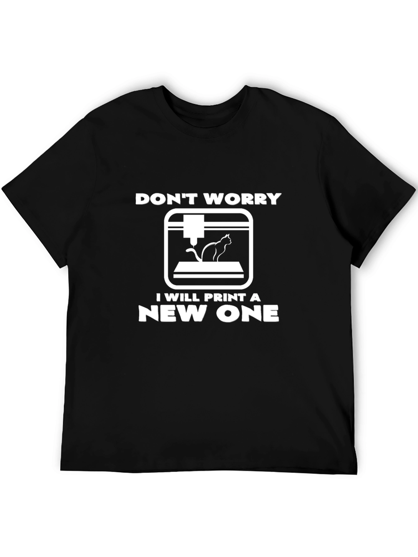 3D Printing Cat Lover T-Shirt - Funny Geek Tee
