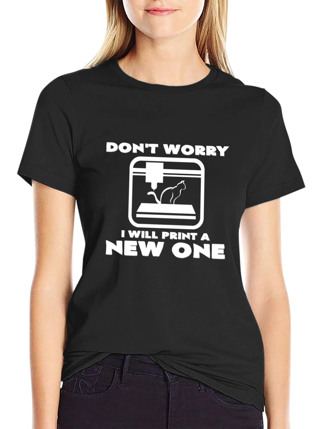3D Printing Cat Lover T-Shirt - Funny Geek Tee