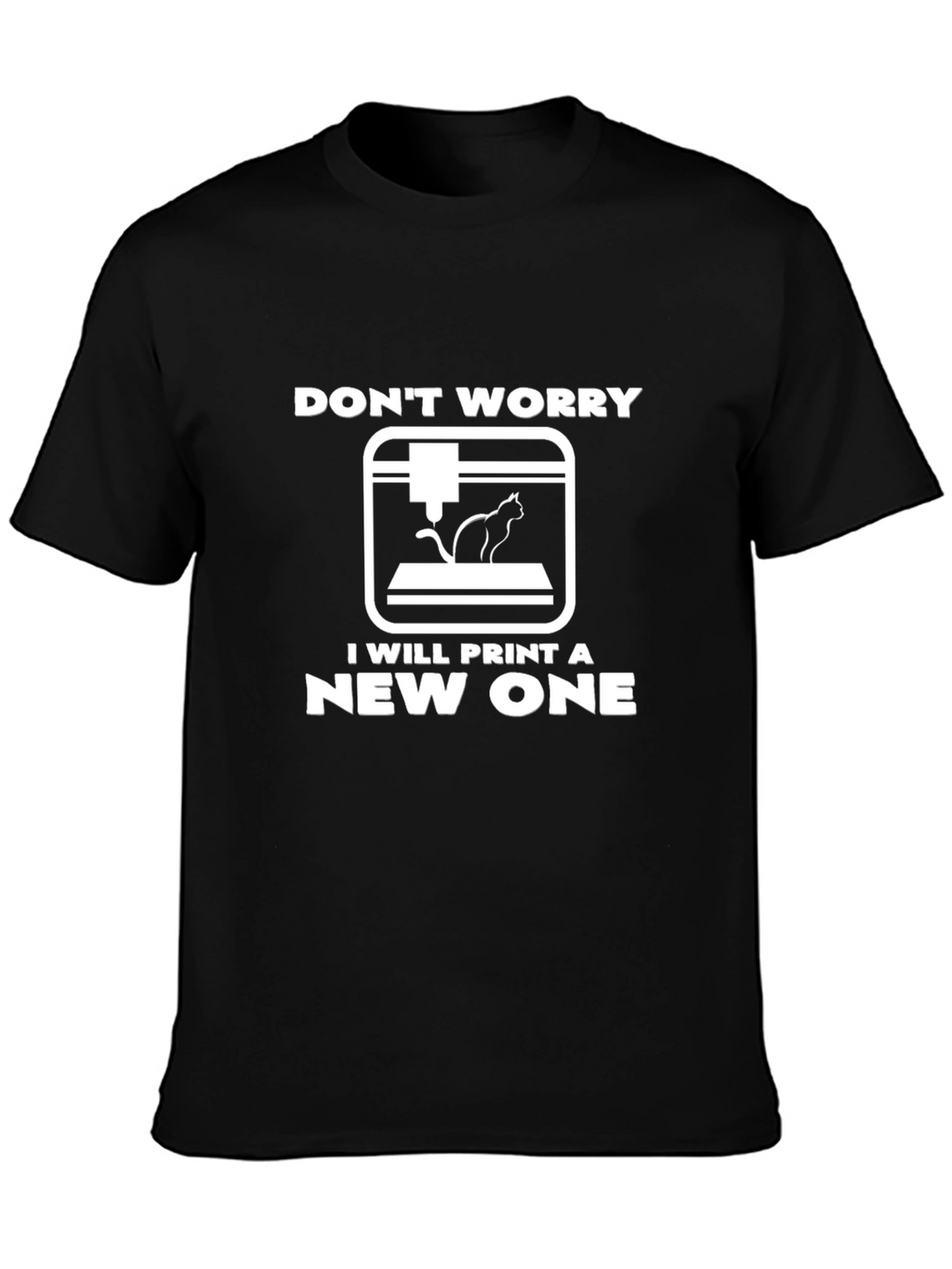 3D Printing Cat Lover T-Shirt - Funny Geek Tee