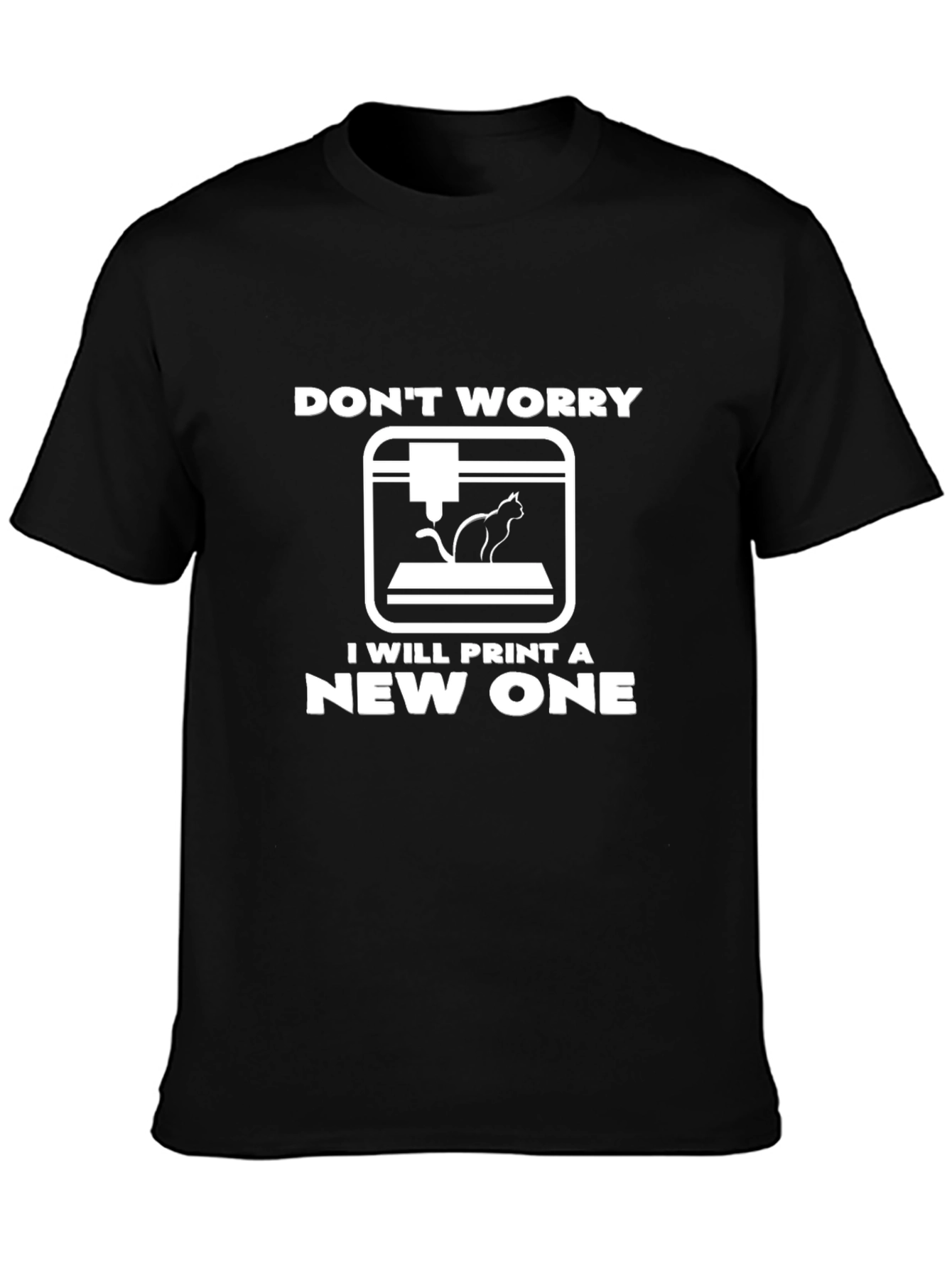 3D Printing Cat Lover T-Shirt - Funny Geek Tee