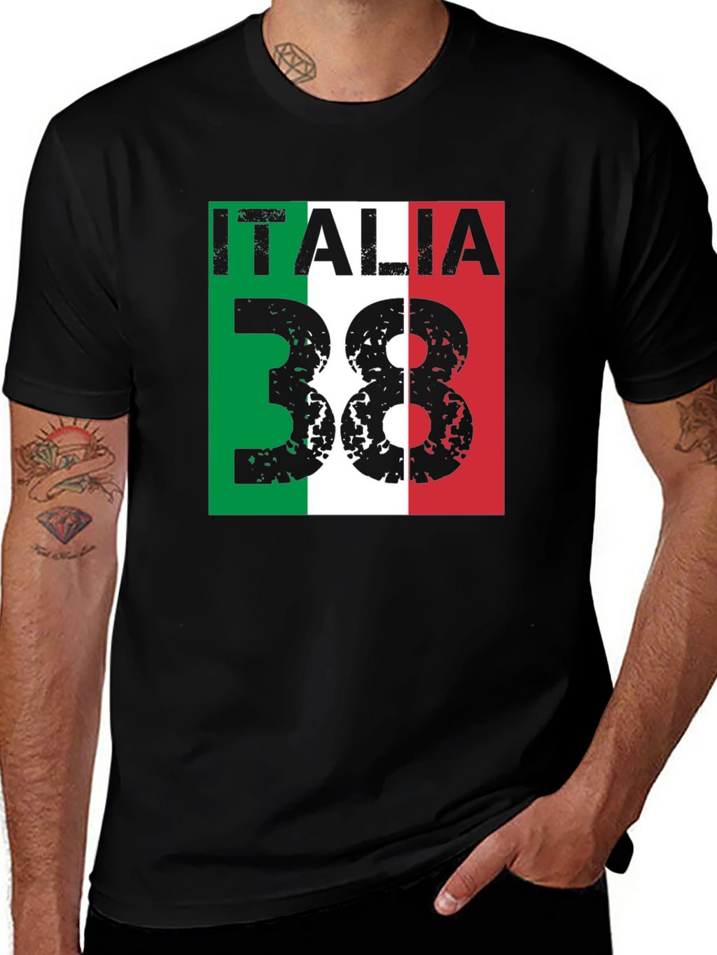 Italia 38 Italian Flag T-Shirt