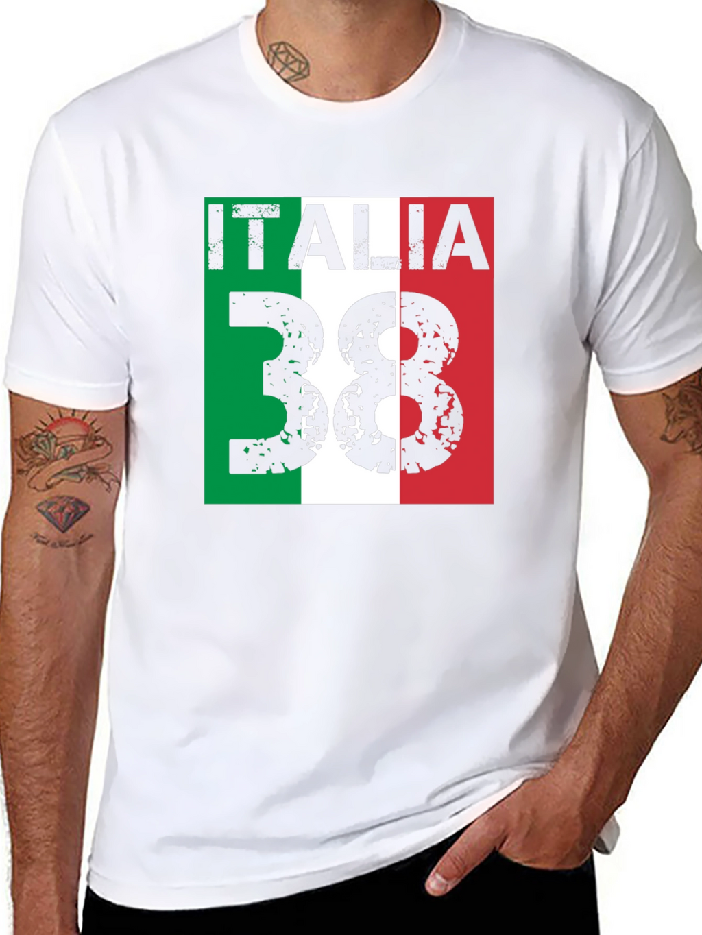 Italia 38 Italian Flag T-Shirt