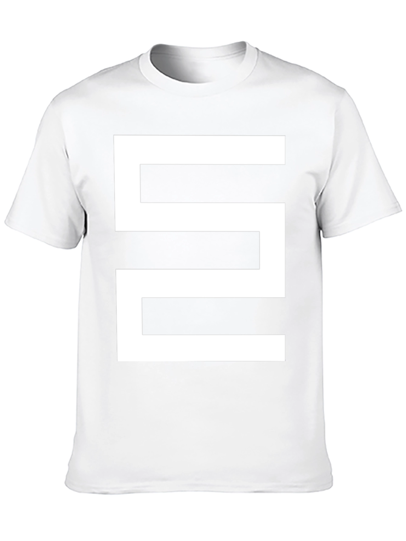 Abstract Geometric Graphic Black T-Shirt