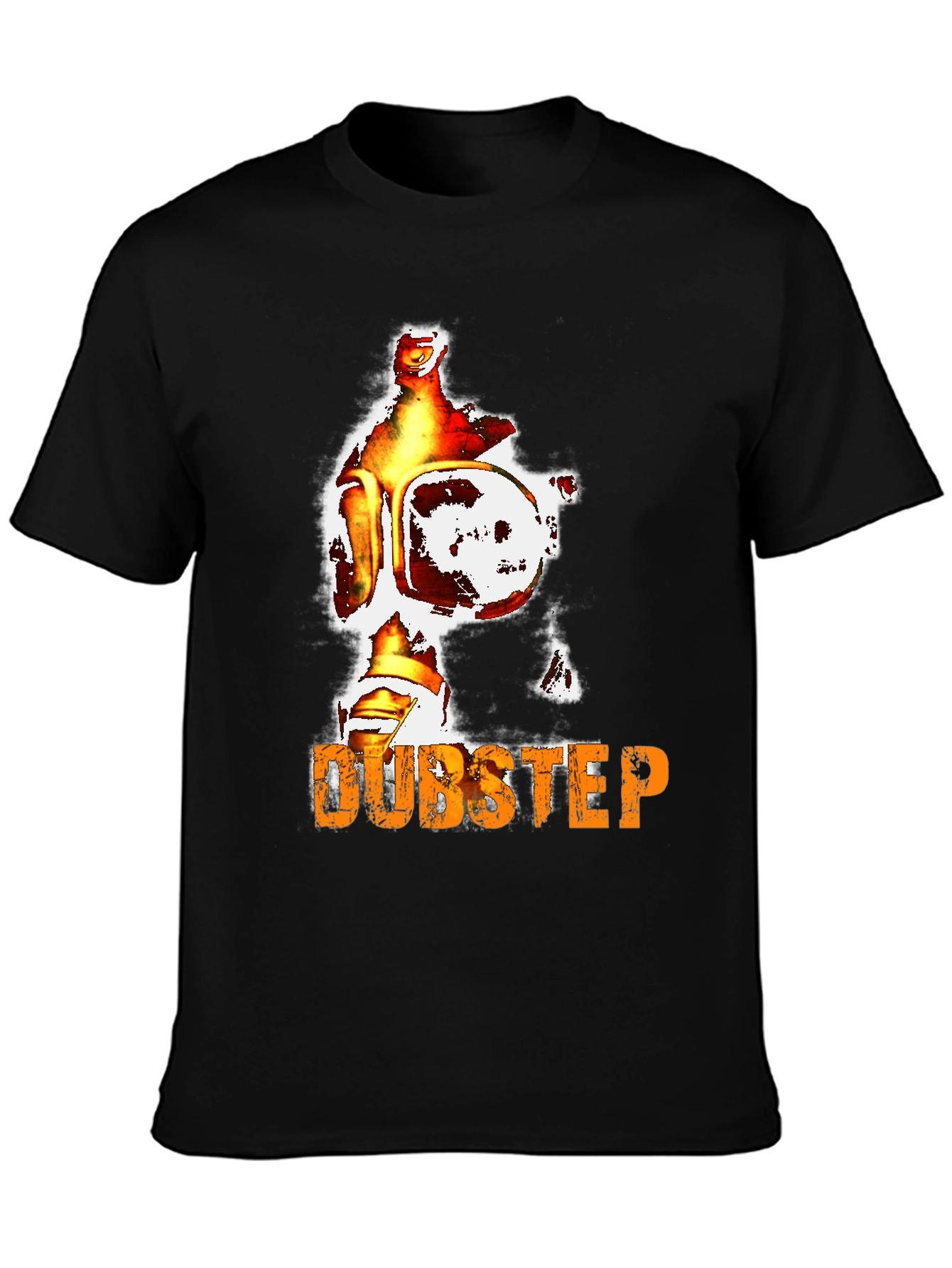 Dubstep Graphic Print Tee - Edgy Style