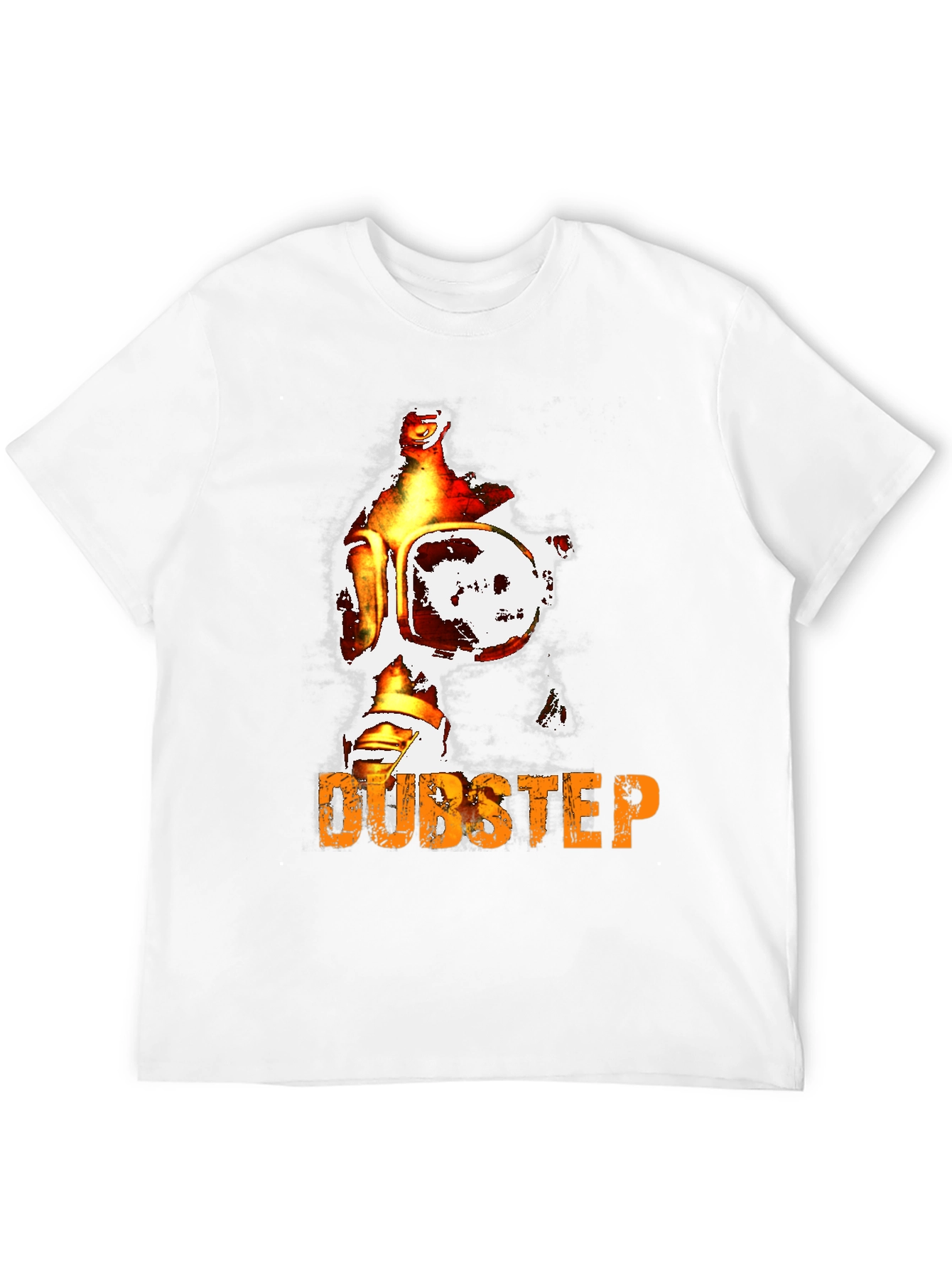 Dubstep Graphic Print Tee - Edgy Style