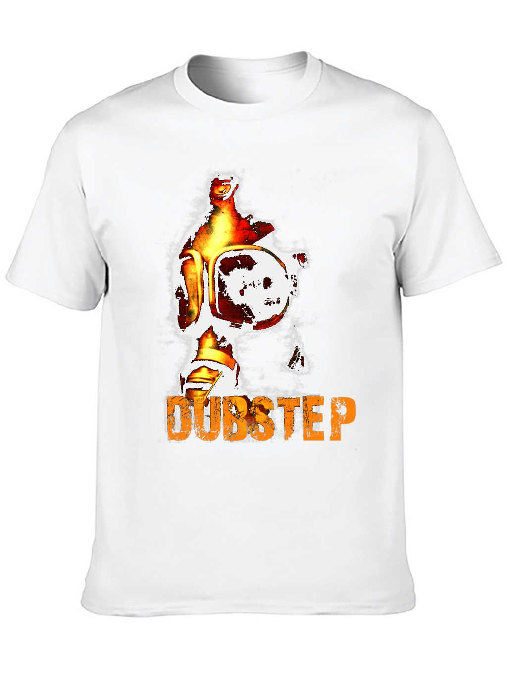 Dubstep Graphic Print Tee - Edgy Style