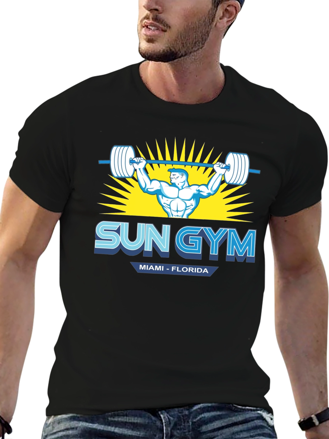 Sun Gym Miami Florida Mens T-Shirt