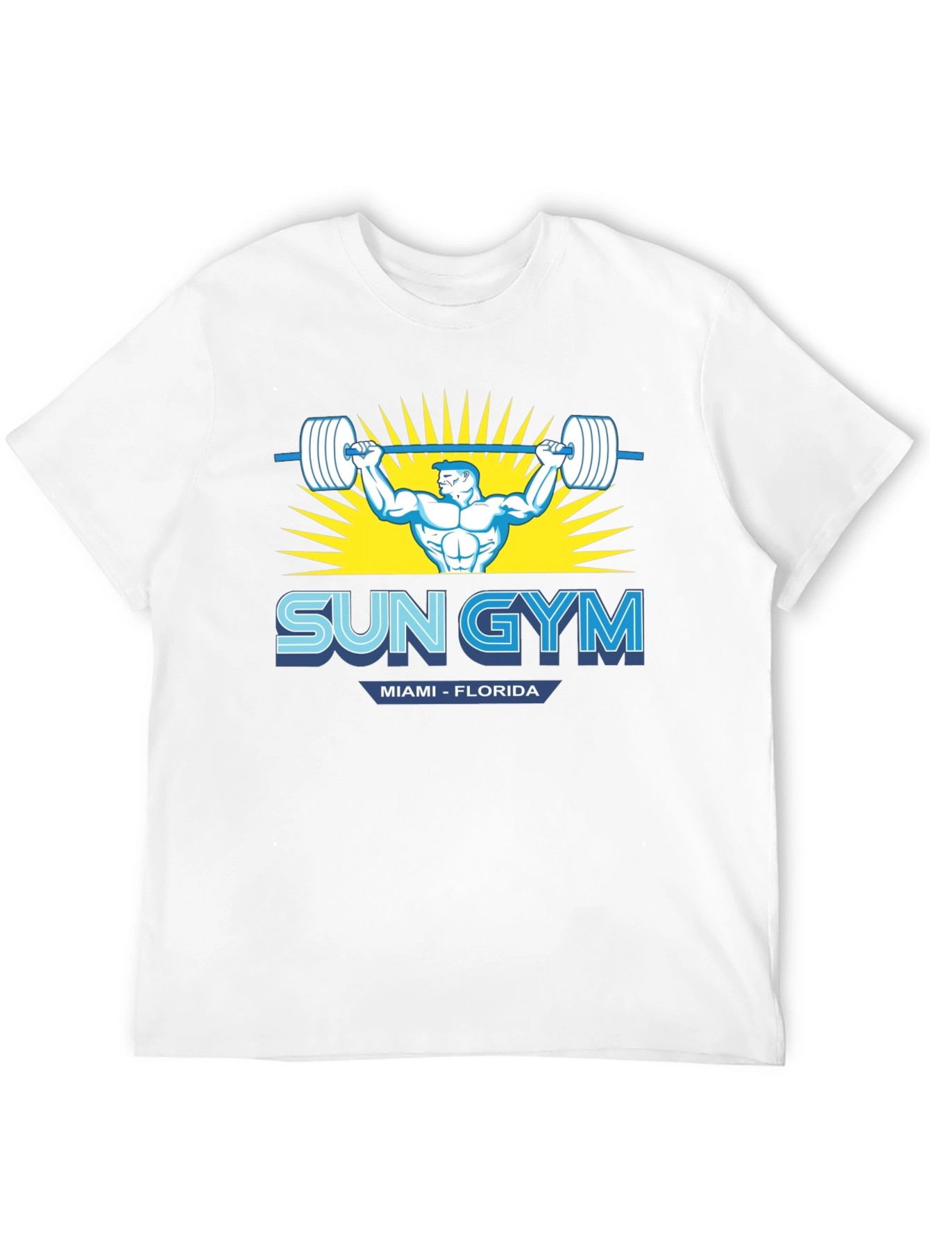 Sun Gym Miami Florida Mens T-Shirt