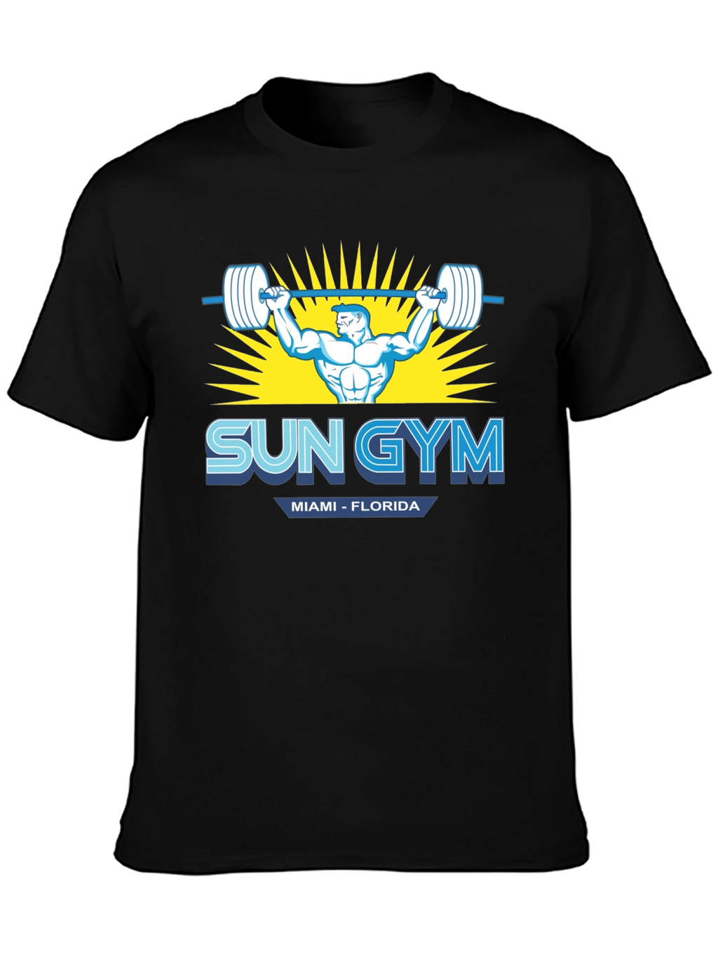 Sun Gym Miami Florida Mens T-Shirt