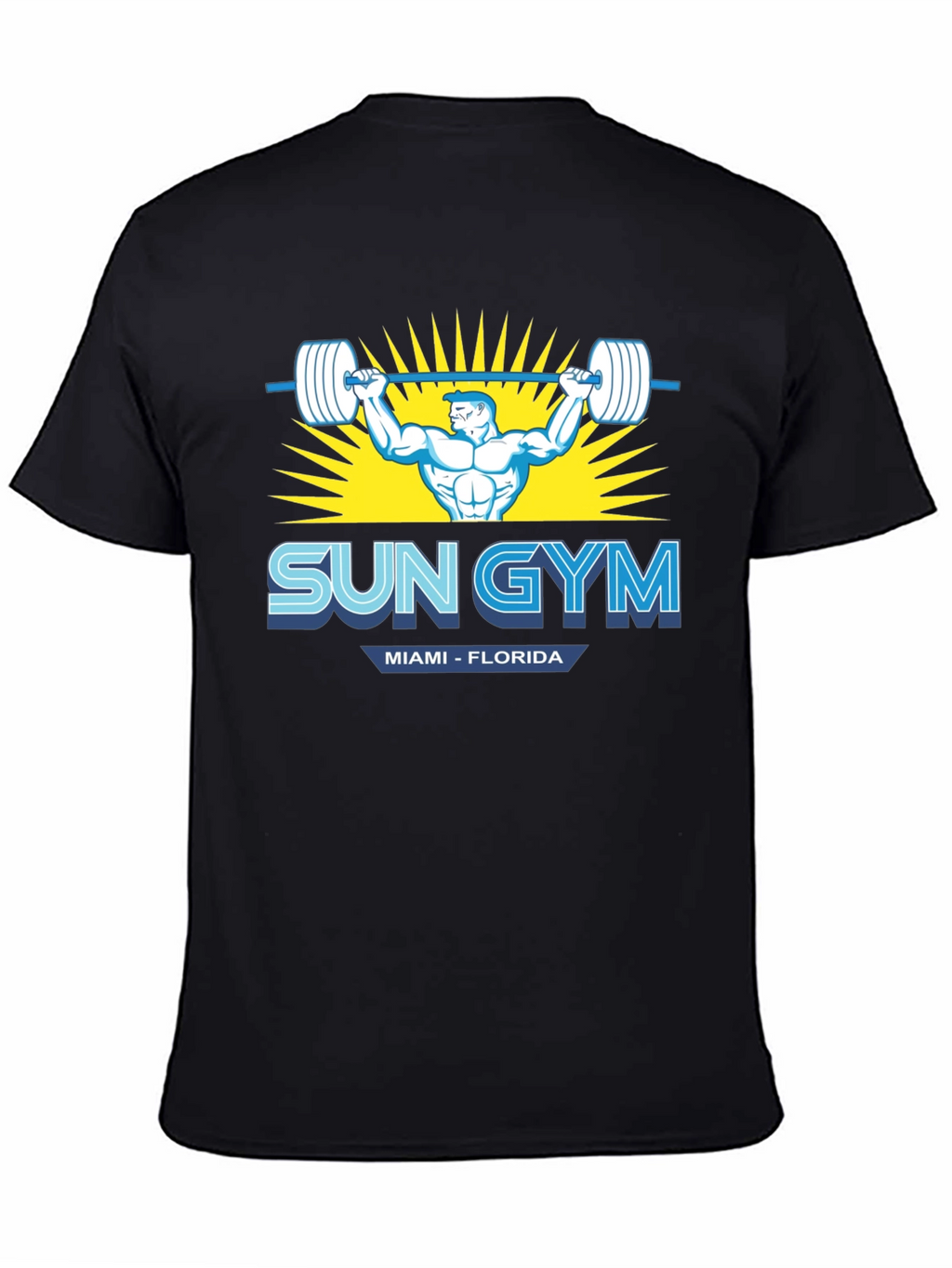 Sun Gym Miami Florida Mens T-Shirt
