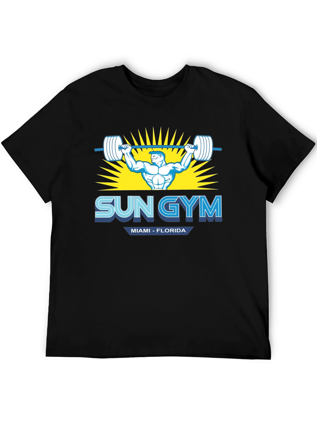 Sun Gym Miami Florida Mens T-Shirt
