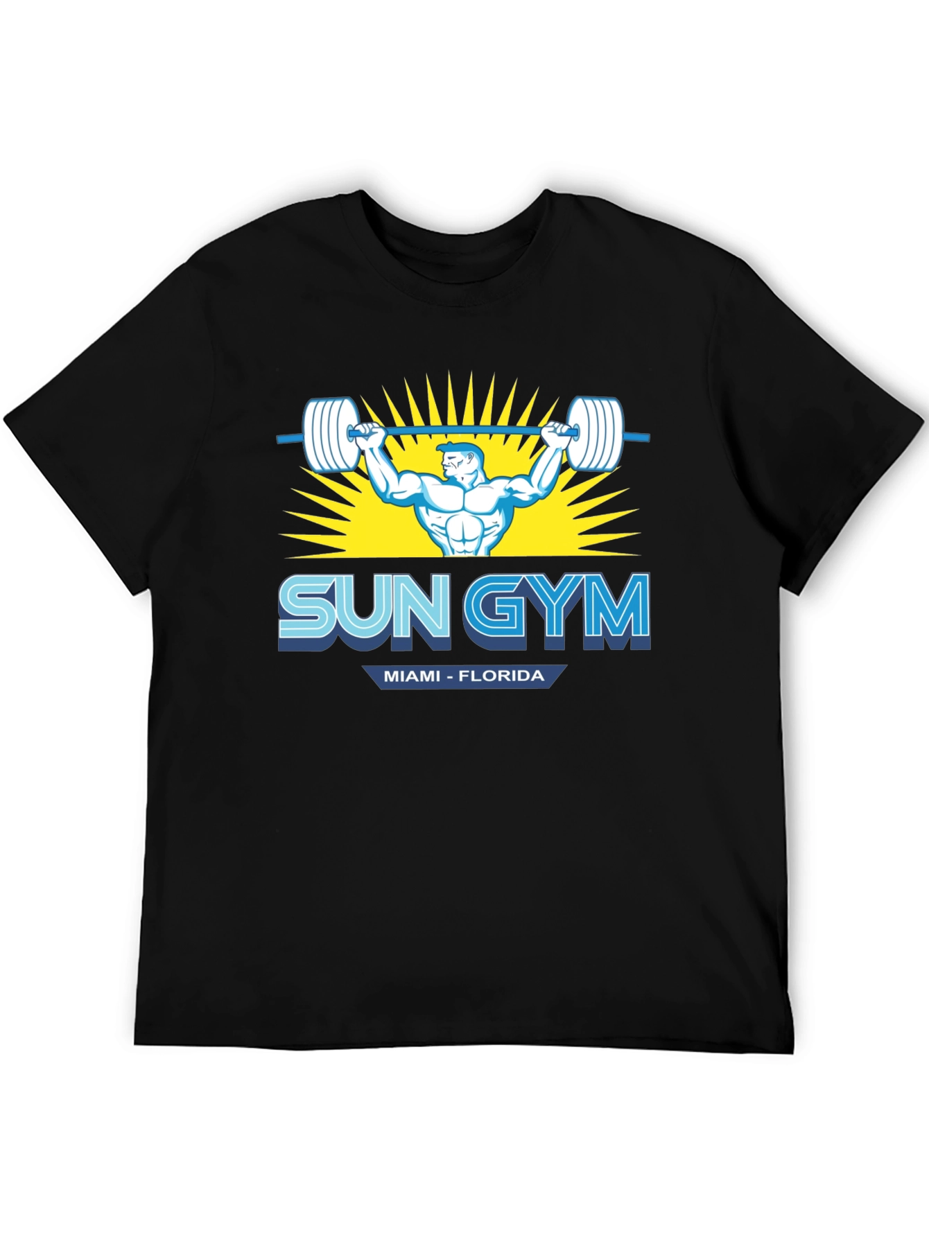 Sun Gym Miami Florida Mens T-Shirt