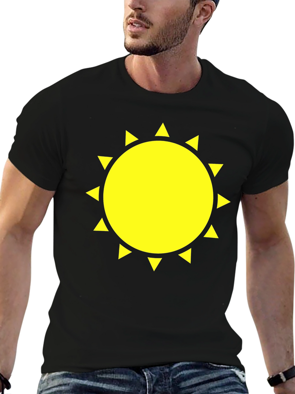 Sunny Graphic Black T-Shirt - Mens