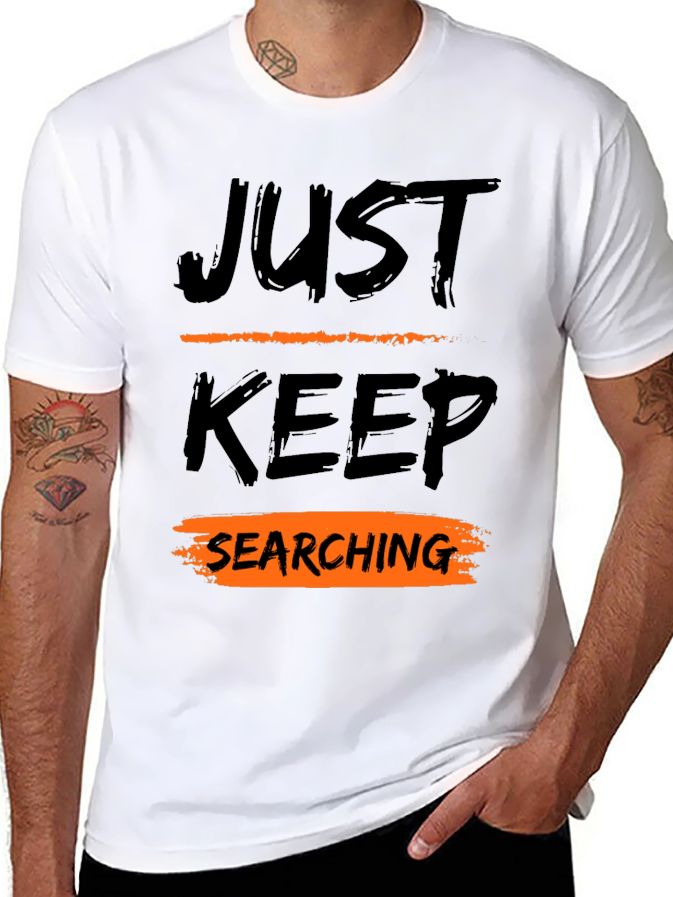 Just Keep Searching Graphic Tee