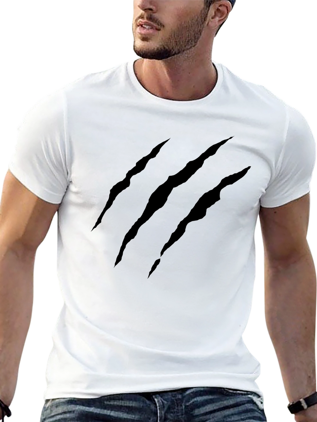 Claw Mark Black T-Shirt - Graphic Tee