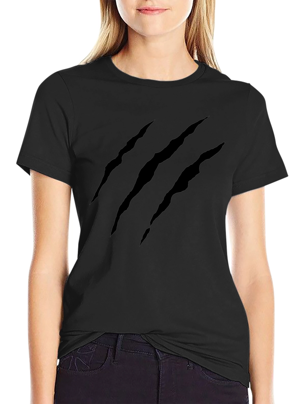 Claw Mark Black T-Shirt - Graphic Tee