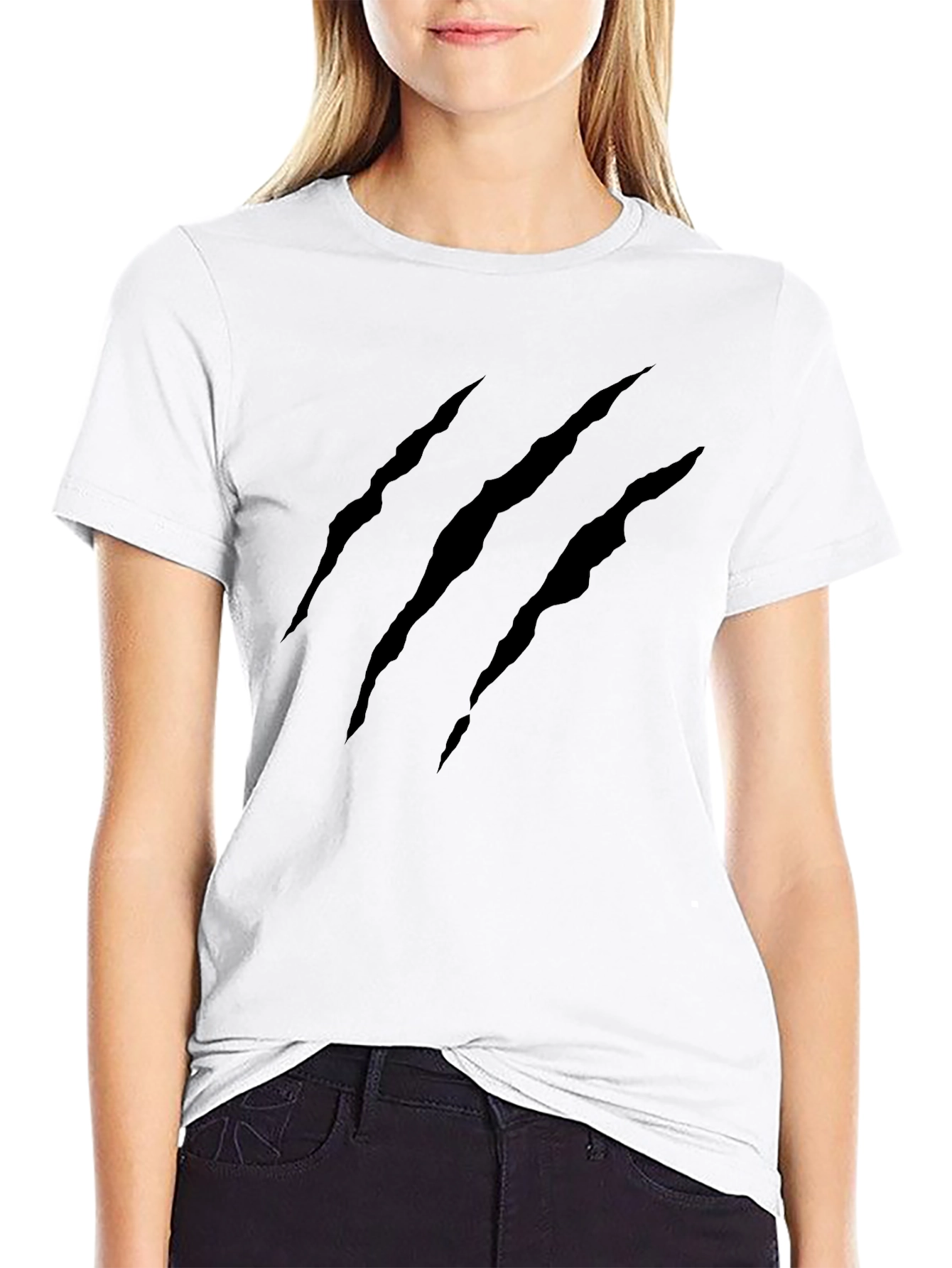 Claw Mark Black T-Shirt - Graphic Tee