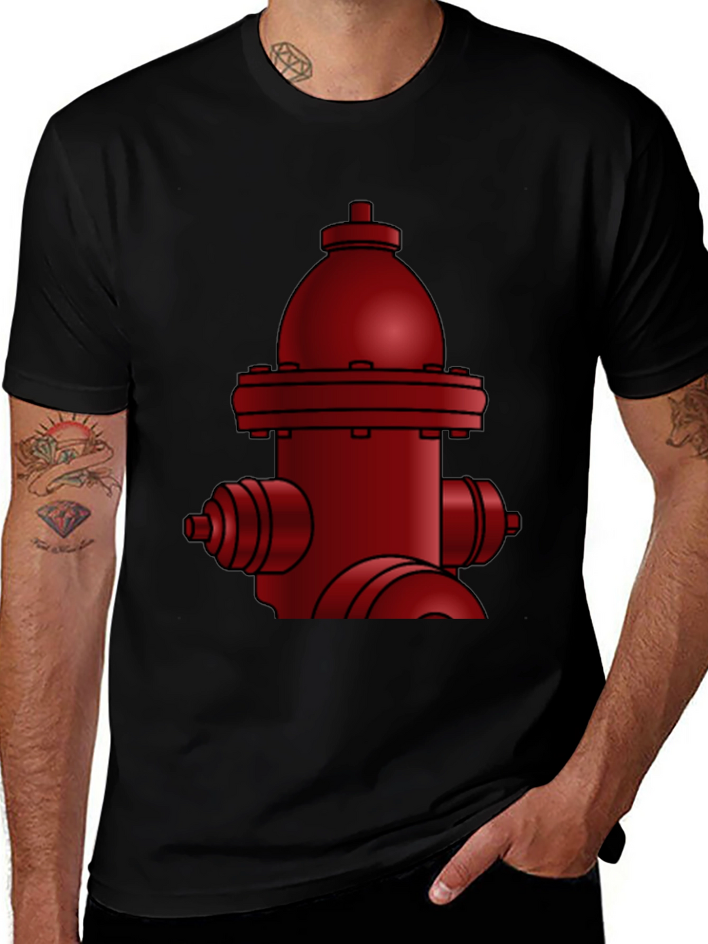 Red Fire Hydrant Graphic Tee