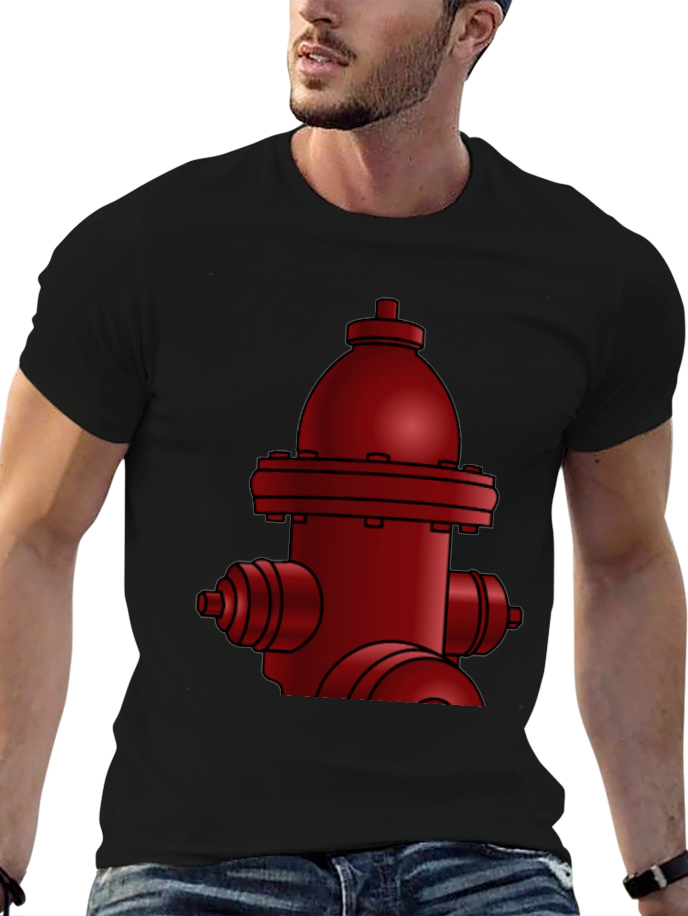 Red Fire Hydrant Graphic Tee