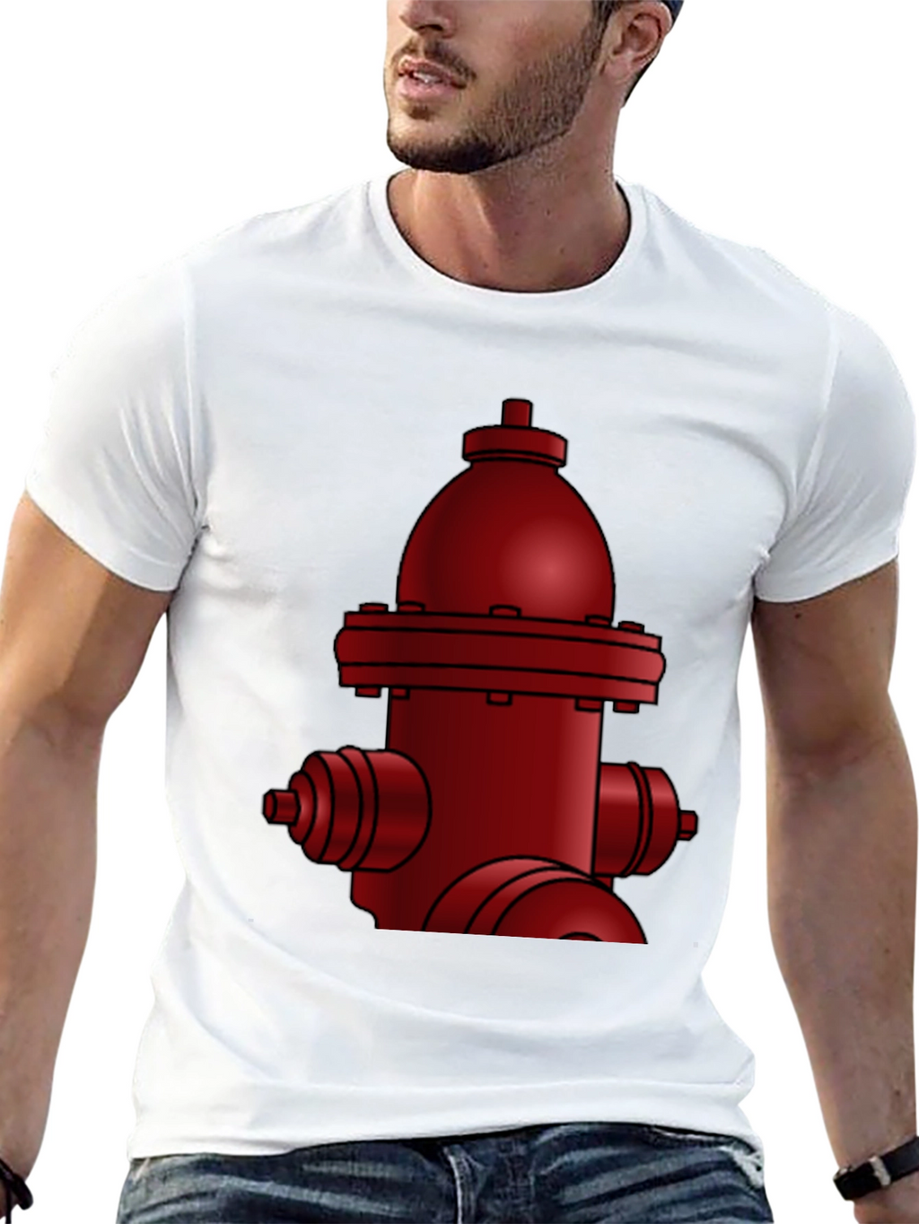 Red Fire Hydrant Graphic Tee