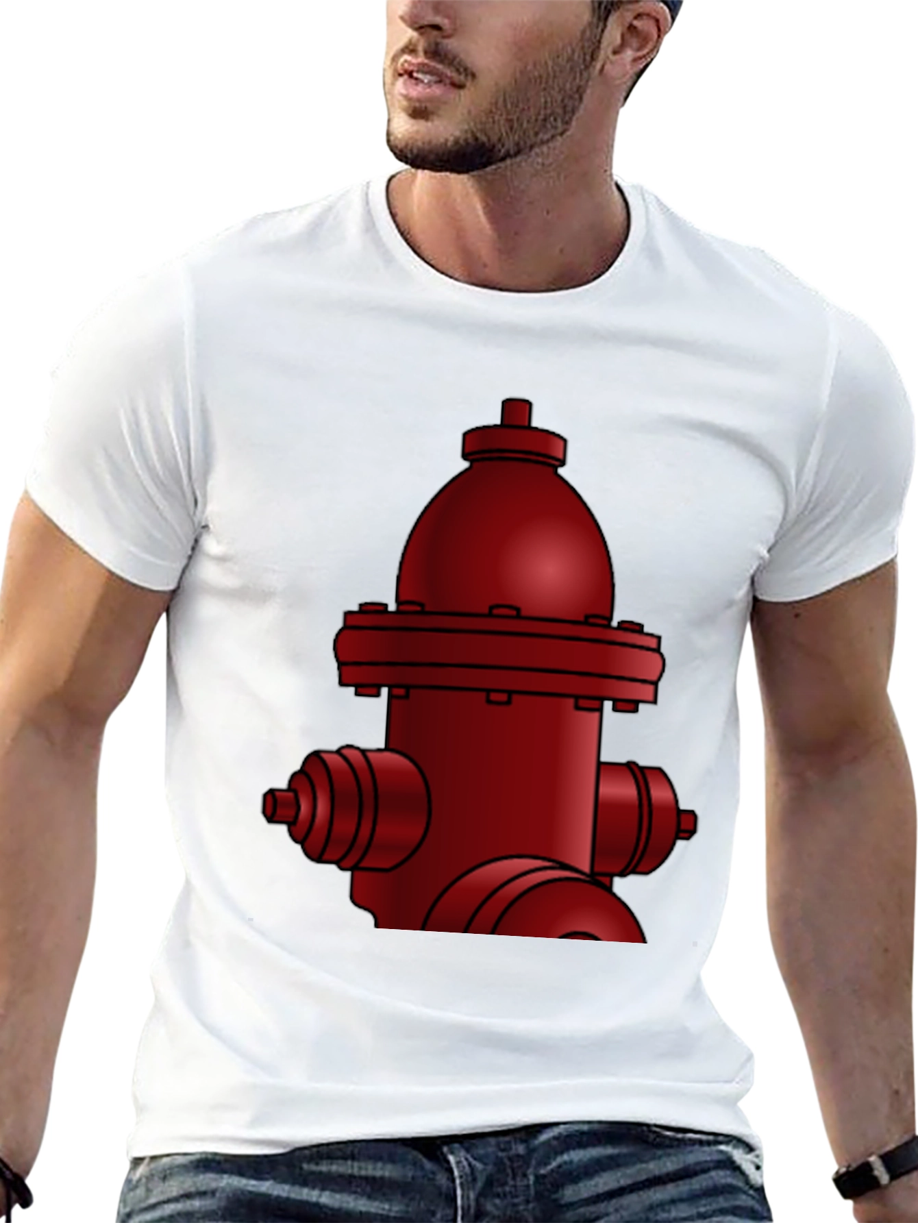 Red Fire Hydrant Graphic Tee