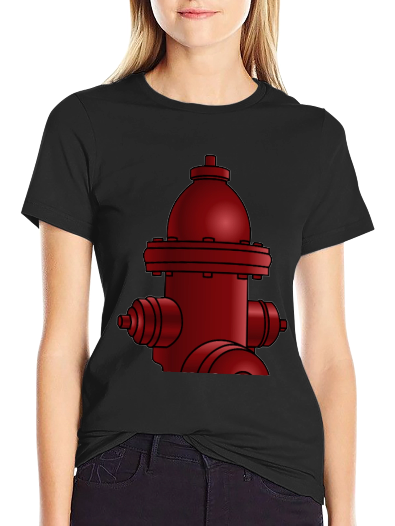 Red Fire Hydrant Graphic Tee