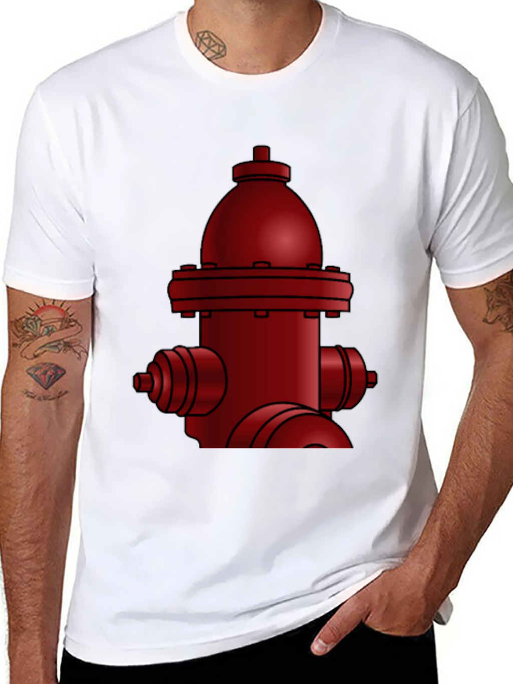 Red Fire Hydrant Graphic Tee