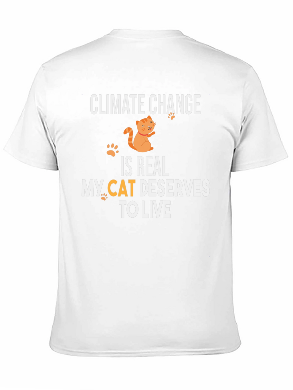 Climate Change Cat T-Shirt
