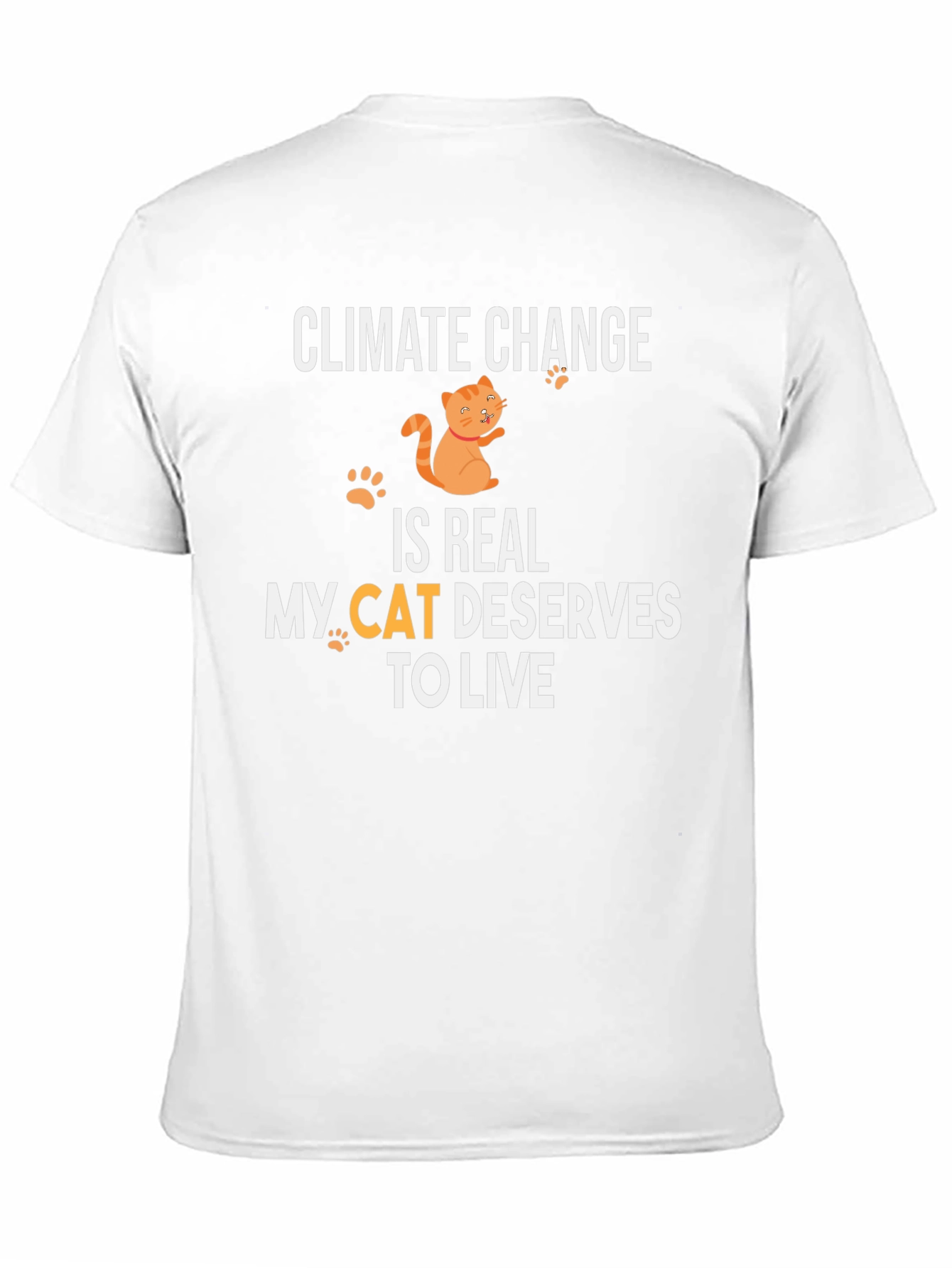 Climate Change Cat T-Shirt