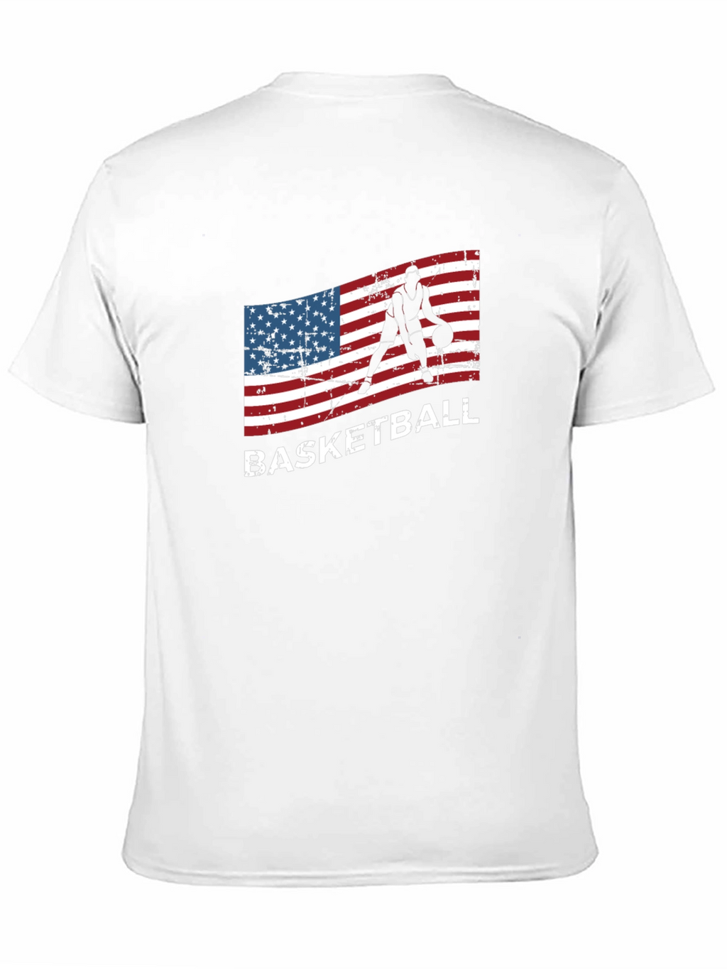 Basketball USA Flag Graphic T-Shirt