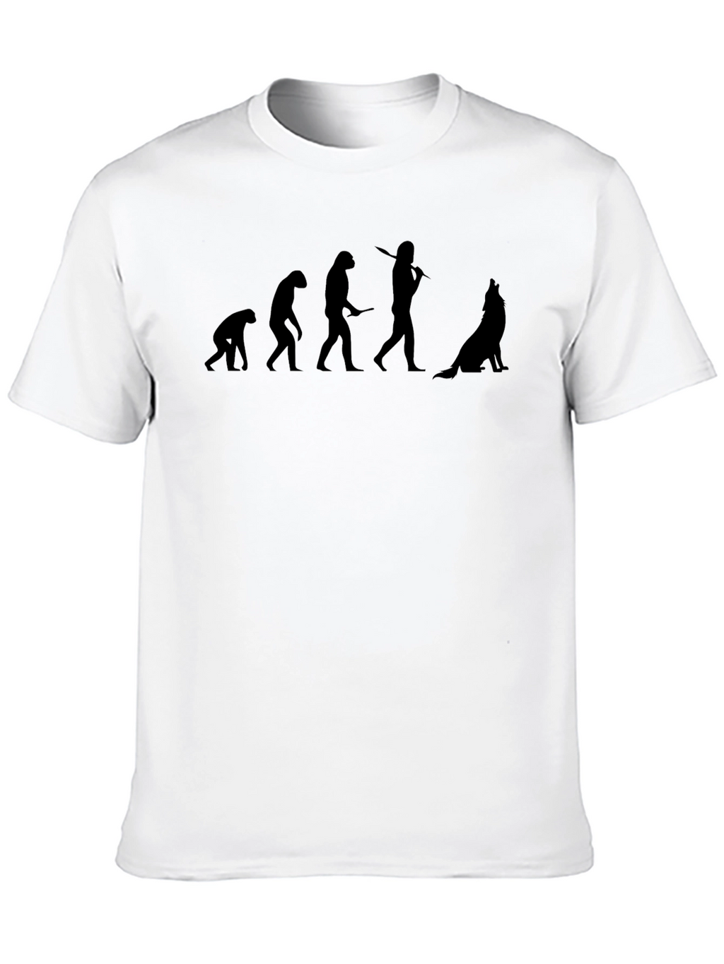 Evolution to Dog T-Shirt - Black Graphic Tee