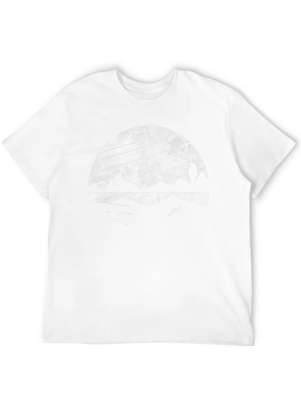 Abstract Landscape Black T-Shirt