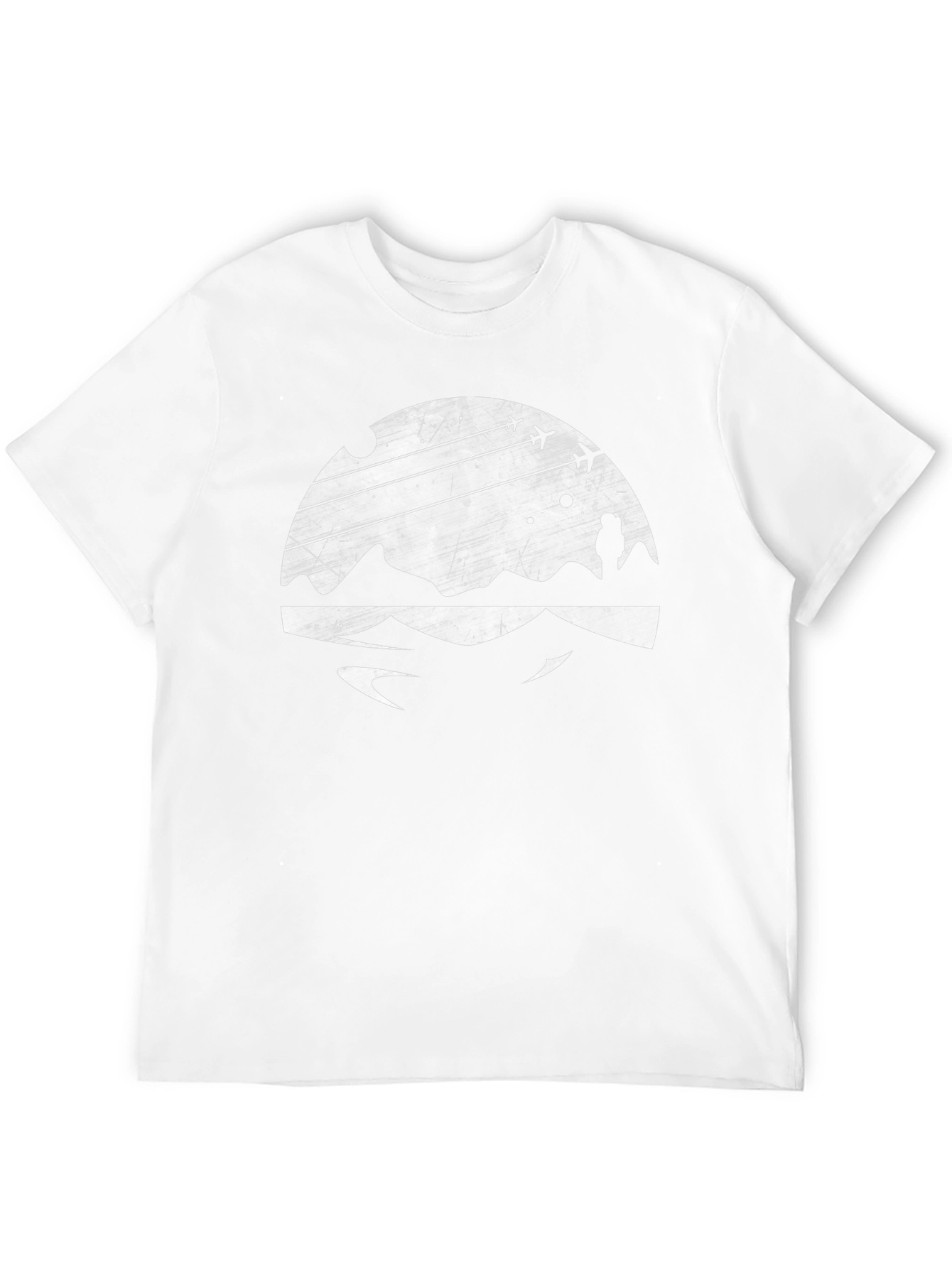 Abstract Landscape Black T-Shirt